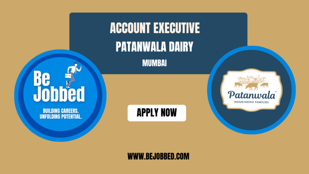 Account executive role with patanwala dairy