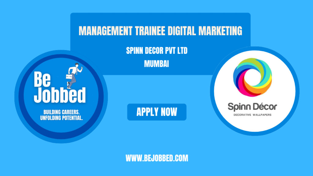 Management trainee digital marketing spinn decor