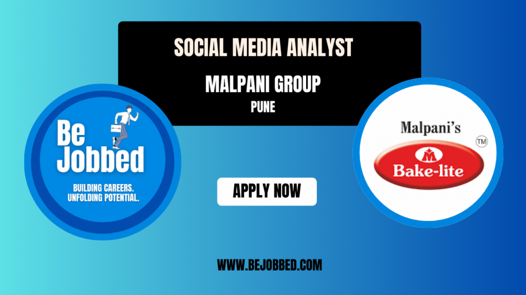 Social media analyst Bejobbed Malpani group